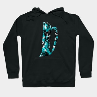 Paint Splash Letter D Hoodie